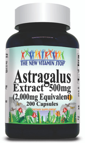BUY 1 GET 2 FREE Astragalus Extract  Equivalent 2000mg 200 Capsules