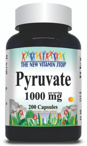 BUY 1 GET 2 FREE Pyruvate 1000mg 200 Capsules