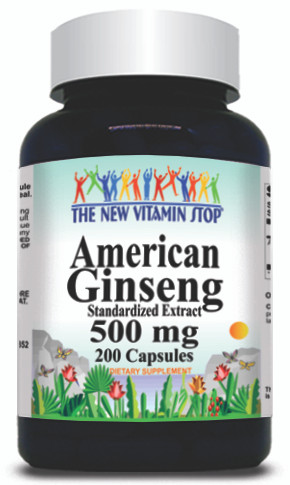 BUY 1 GET 2 FREE American Ginseng Extract 500mg  200 Capsules