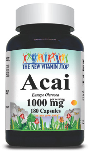 BUY 1 GET 2 FREE Acai 1000mg 180 Capsules