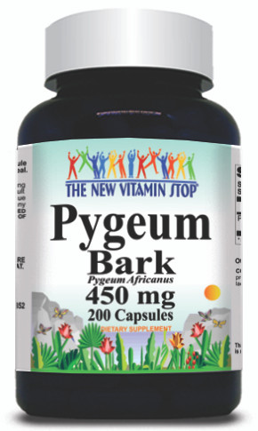 BUY 1 GET 2 FREE Pygeum Bark 450mg 200 Capsules