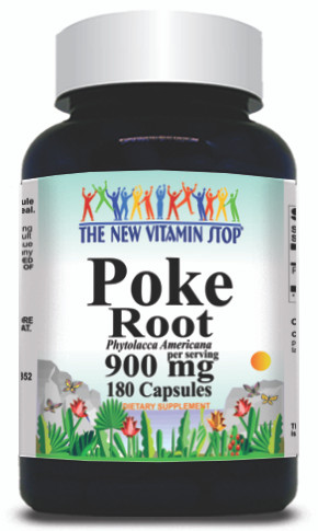 BUY 1 GET 2 FREE Poke Root 900mg 180 Capsules