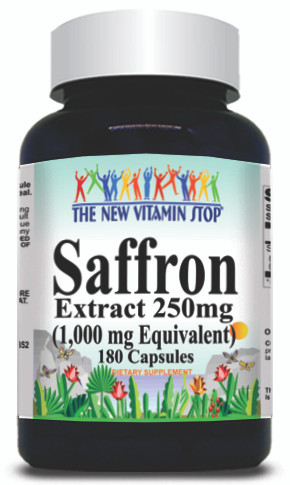 BUY 1 GET 2 FREE Saffron Extract Equivalent 1000mg 180 Capsules