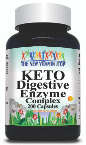 BUY 1 GET 2 FREE KETO Digestive Enzyme Complex 200 Capsules