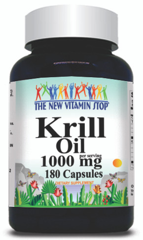 BUY 1 GET 2 FREE Krill Oil 1000mg 180 capsules