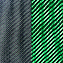 woven glow carbon fiber - side by side