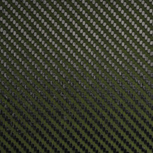 Woven Olive Green dyed Fiberglass/Carbon Fiber Hybrid with Gloss finish