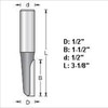 Amana 45310 1/2"D Straight Plunge Router Bit 1/2" Shank