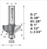 Amana 54135 Classic Cove and Bead Router Bit 1/2" Shank