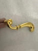 Victorian Brass French Handle Set With Spindle (L-12)