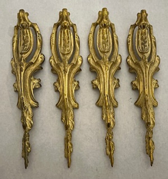 French Louis XV Chutes 9 1/2" Set of 4