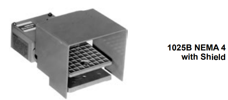 1025B1DPSX FOOT SWITCH - 1025B - 1DP - WITHOUT LATCH  - WITH SHIELD