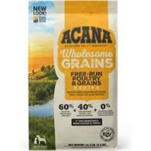 Acana - Wholesome Grain Free-Run Poultry & Grains Dry Dog Food
