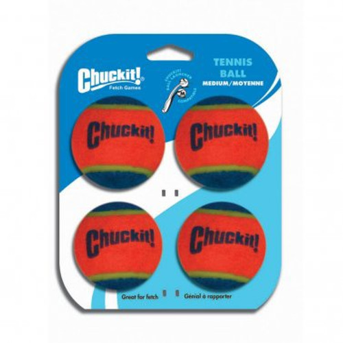 Chuckit - Tennis Ball 4 Pack MED