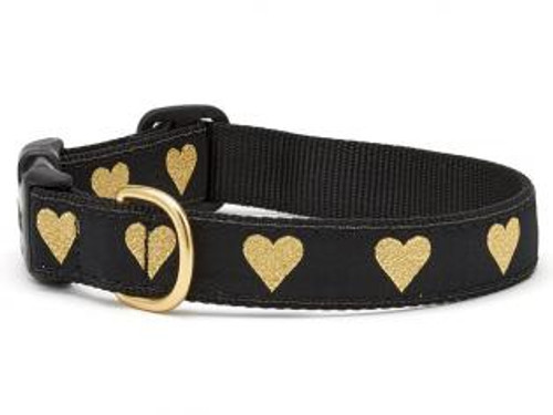 Up Country - Heart of Gold Dog Collar