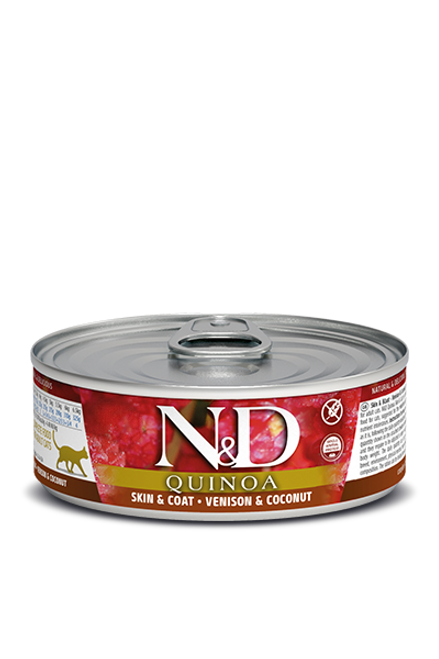 Farmina - N&D Quinoa Skin & Coat Venison & Coconut Wet Cat Food