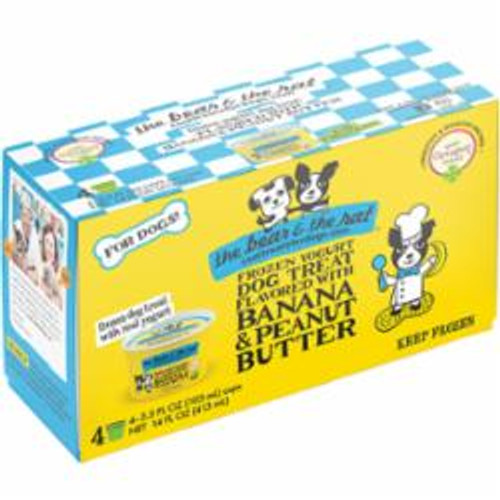 Bear & The Rat - Frozen Banana & Peanut Butter Yogurt 3.5 oz,  4 pack