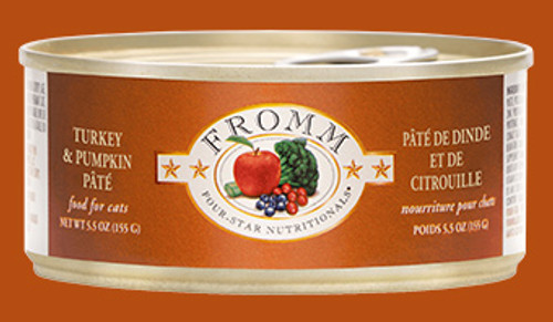 Fromm - Four Star Turkey & Pumpkin Pate' Canned Cat Food 5.5oz