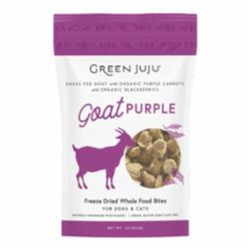 Green JUJU - Freeze-Dried Goat Purple Treats for Dogs & Cats