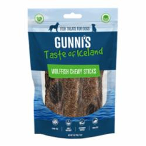 Gunni's -Wolffish Chewy Sticks 3 Pack