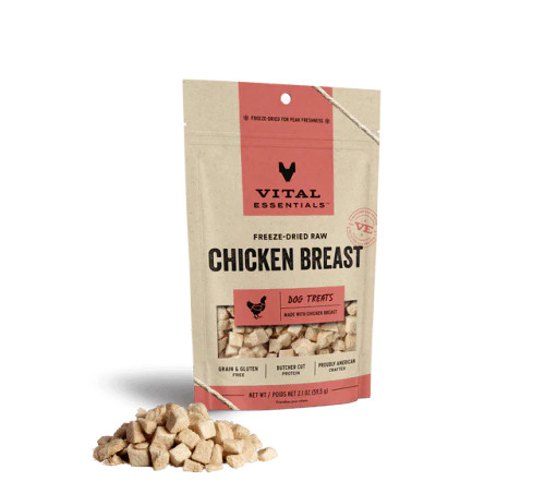 Vital Essentials - Chicken Breast Freeze Dried Raw Dog Treats