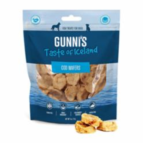 Gunni's - Cod Skin Wafers Dog treats 5 oz.