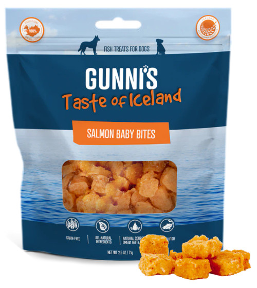 Gunnis - Salmon Baby Bites Dog Treats 2.5 oz