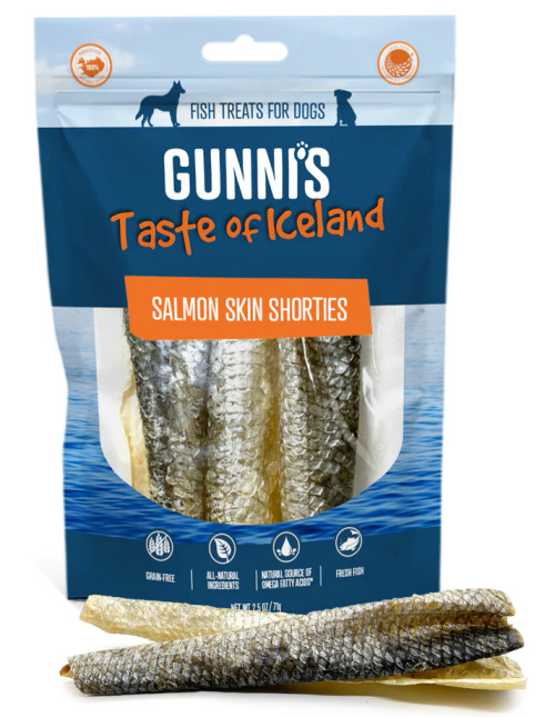 Gunni's - Salmon Skin Shorties Dog Treats 2 oz.