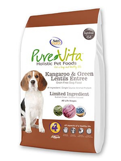 PureVita - Kangaroo & Green Lentil Grain_Free Entree Dry Dog Food