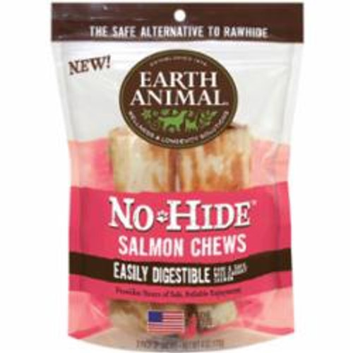 Earth Animal - No Hide Chew Salmon 4" 2pack