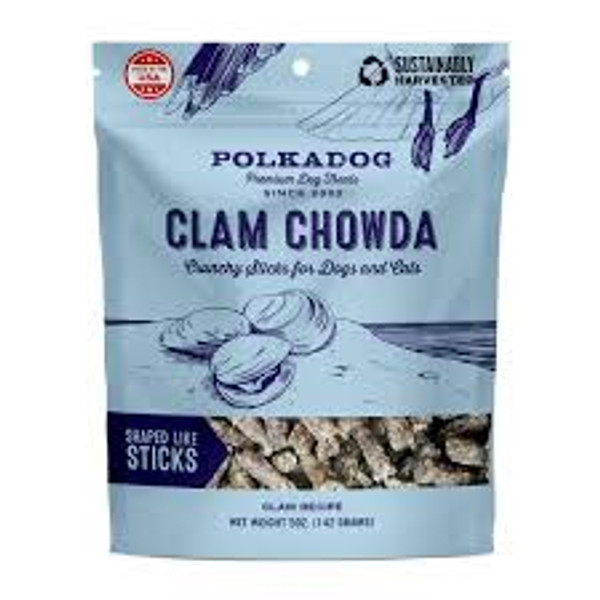 Polka Dog - Clam Chowda Sticks Dog Treats 5.0 oz.