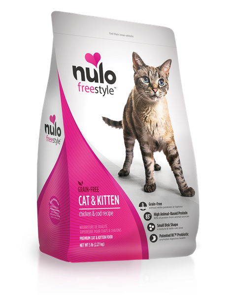 Nulo - Freestyle Chicken & Cod  Grain-Free Dry Cat & Kitten Food