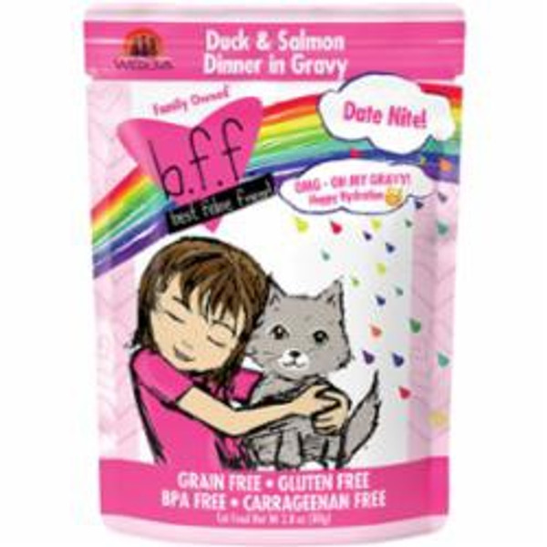 Weruva - BFF OMG Date Nite! Duck & Salmon Dinner Pouch Cat Food in Gravy