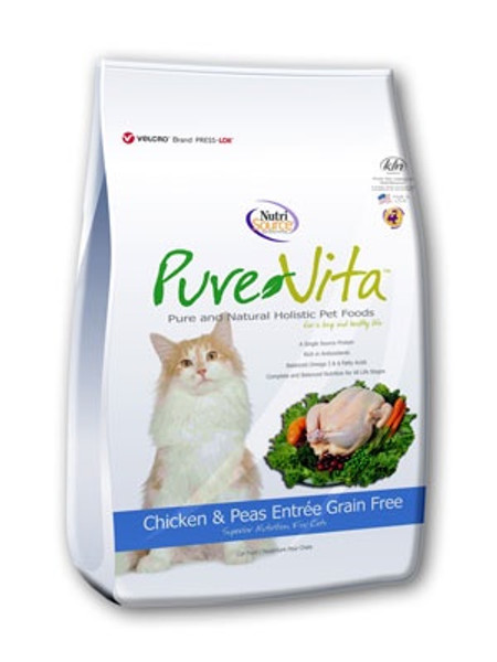 PureVita - Grain Free Chicken & Peas Entree Dry Cat Food