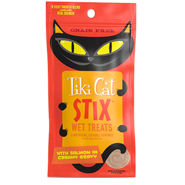 Tiki Cat - Mousse STIX Salmon 3 OZ. Pouch of 6