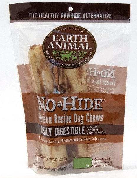 Earth Animal - No Hide Chew Venison 7" 2 Pack