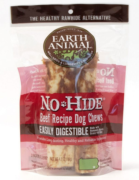 Earth Animal - No Hide Chew Beef 7" 2 Pack
