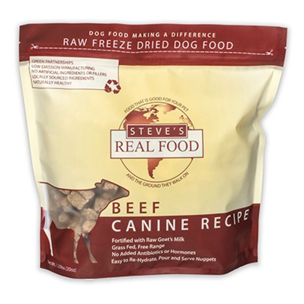 Steve's Real Food - Beef Freeze Dried Nuggets 1.25 lb