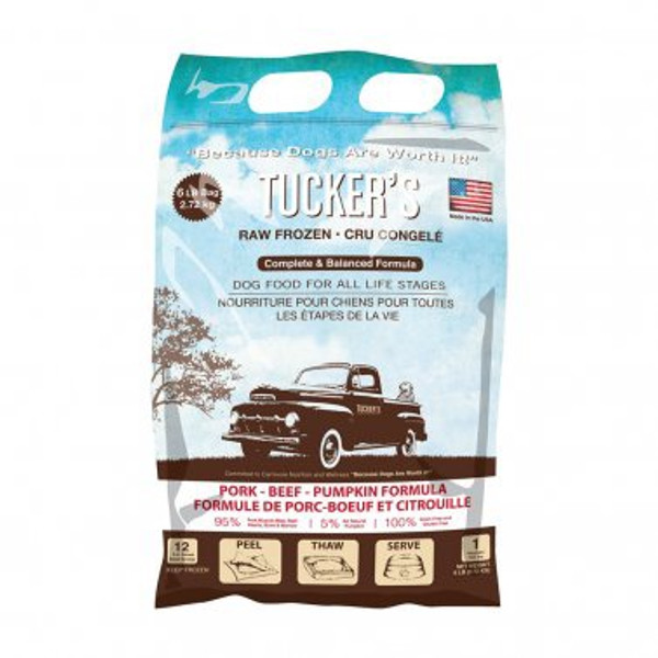 Tuckers - Pork & Beef W/Pumpkin Raw Dog Food
