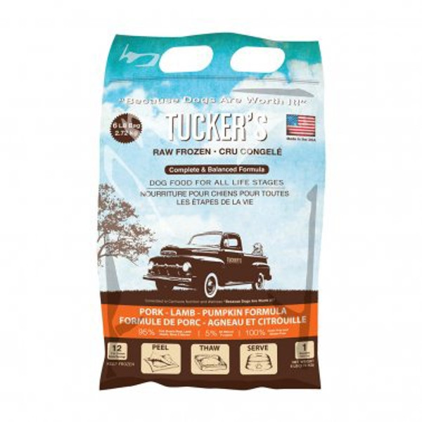 Tuckers - GF Pork & Lamb W/Pumpkin RAW Dog Food