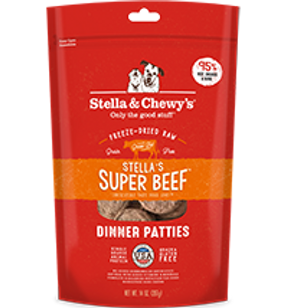 Stella & Chewy's - Super Beef Freeze Dried Patties Dog Food