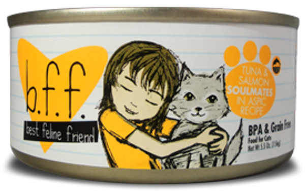 Weruva - BFF Originals Tuna & Salmon Soulmates Dinner Recipe Minced-Style Canned Cat Food  in Gelee