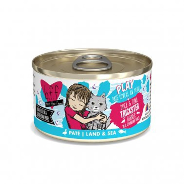 Weruva - BFF PLAY Duck & Tuna Trickster Dinner Canned Cat Food Pate'