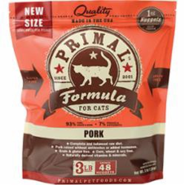 Primal - Pork Nuggets for Cats 3LB.