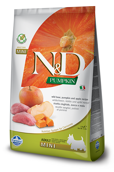 Farmina - N&D PUMPKIN  Boar, Apple & Pumpkin Mini Adult Dry Dog Food