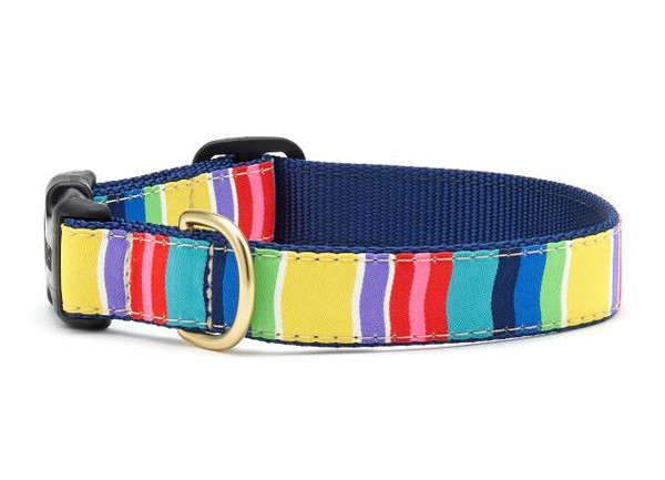 Up Country - Colorful Strip Dog Collar