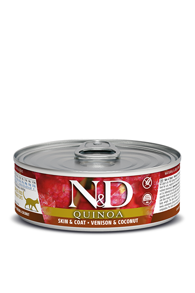 Farmina - N&D Quinoa Skin & Coat Venison & Coconut Wet Cat Food