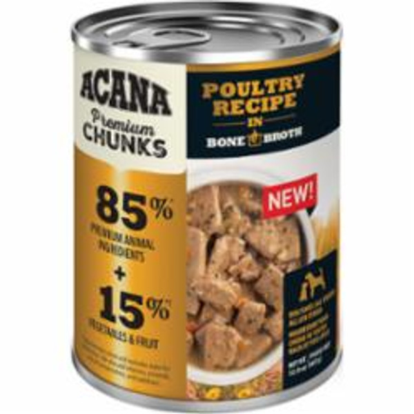 Acana - Premium Chunks Poultry Recipe Canned Dog Food 12.8 oz.