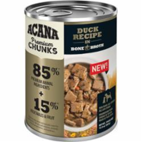 Acana - Premium Chunks Duck Recipe Canned Dog Food 12.8 oz.