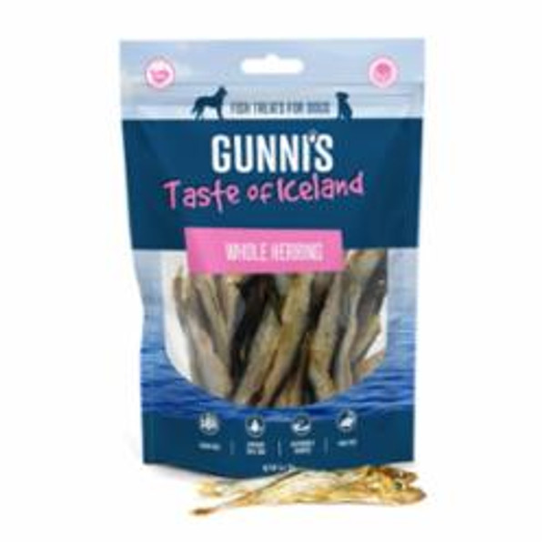 Gunni's - Whole Herring Dog treats 3 oz.